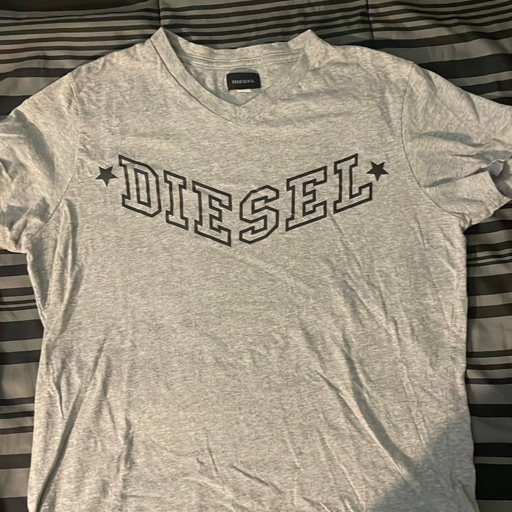 Diesel tee, silver and black